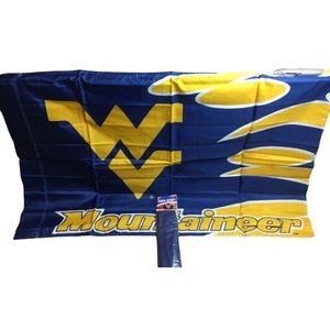 West Virginia University Mountaineers Flag 28" x 42" Toy Factory 2007 NEW SEALED